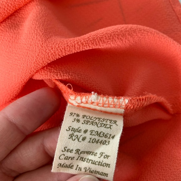 CORAL BLOUSE - Picture 5 of 7